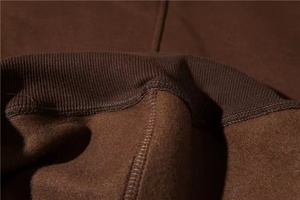 Sweats à capuche bouffants 380gsm poids lourd coton pull polaire hommes essentiels haute rue Hip Hop surdimensionné plaine sans cordon à capuche - Product Image 4