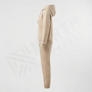 Ensemble de survêtement en coton personnalisé, tendance, pour l'entraînement, le jogging, vêtements de rue pour femmes, couleur personnalisée, tenue de sport pour la salle de sport - Product Image 3