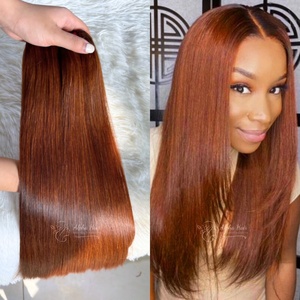 Hot Summer Custom Color Smooth <b>Mirror</b> Bone Straight Hair Extensions High Quality Texture Frontal Wig Virgin Hair wigs - Product Image 1
