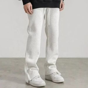 Pantalon de sport décontracté 100% en coton pour hommes 2025 personnalisé hiver bonne qualité couleur unie poche pantalon de sport pour hommes avec cordon de serrage - Product Image 4