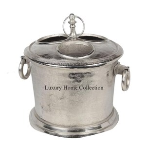 Modern Wholesale <b>Ice</b> Chiller and Cooler Silver Color Shiny Polished Handmade <b>Ice</b> <b>Bucket</b> and Champagne Storage Organization Tubs - Product Image 1