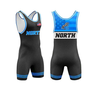 Singlet Wrestling Singlet Logo personnalisé Sublimation Sportswear Haltérophilie Youth Singlet Suit - Product Image 4