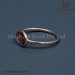 แหวนพลอยธรรมชาติพลอยนิรันดร,แหวนอัญมณีอัญมณีขายส่ง14K สีเหลืองทองง่าม - Product Image 5