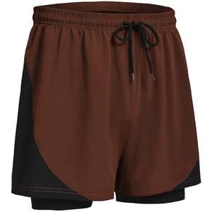 Pantalones cortos deportivos para hombre hechos a medida 100% poliéster patrón sólido transpirable y de secado rápido con estilo informal con múltiples bolsillos - Product Image 6