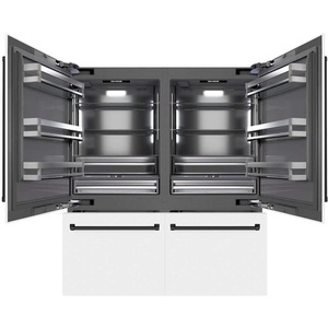 Refrigerador Zline GRBITZWM72MB Autograph Edition de 72 Pulgadas con Puerta Francesa, Blanco Mate, 39.6 Cu. Congelador inferior eléctrico empotrado - Product Image 5