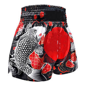 Pantalones cortos de MMA para hombre personalizados de alta calidad, pantalones cortos de boxeo elásticos a la moda para entrenamiento, bordado sublimado - Product Image 3