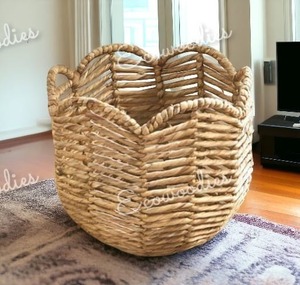 Cesta de plantas con estilo moderno, cuerda de algodón de yute tejida a mano, almacenamiento de mimbre, nueva cesta de flores para plantas, contenedor de almacenamiento tejido Natural - Product Image 3