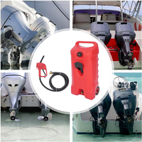 Réservoir de carburant portable AMBITION de haute qualité pour camping-car et marine, en HDPE rouge, pour essence et diesel, avec pompe manuelle