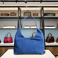 Tas Tangan Kasual Wanita Kulit Suede Berkualitas Premium Penutup Magnetik Lapisan Poliester Ramah Lingkungan Lembut Ringan