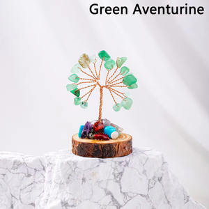 Natural 20 Beads Gemstone <b>Tree</b> with Wooden Base <b>for</b> Healing Genuine Semiprecious <b>Trees</b> <b>for</b> Gifts New Decorative Item - Product Image 5