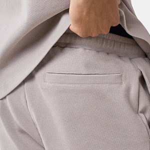 Wholesale 260g Breathable Waffle <b>Shorts</b> <b>Men</b> High Quality Custom Logo European American Print Fashion High Street Casual <b>Shorts</b> - Product Image 3