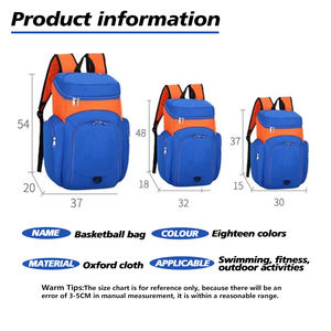 Sac à dos d'équipe de basketball décontracté, souple et pliable pour jeunes garçons et filles, sac de sport, d'école et de voyage, équipement professionnel d'équipe SBBP-0139 - Product Image 3