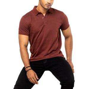 Polo de Golf con bordado de logotipo personalizado para hombre, poliéster 100% de alta calidad, transpirable, patrón de rayas sólidas, tejido de verano - Product Image 1