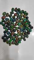 Opale noire éthiopienne multi-feu, cabochon de formes variées, naturelle, de bonne qualité, pour la fabrication de bijoux, taille libre, prix de gros H GEMS