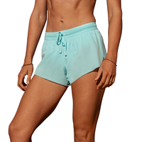 Shorts de course pour hommes 100% coton tricoté léger respirant séchage rapide pour l'entraînement, le jogging, la gym et les activités sportives