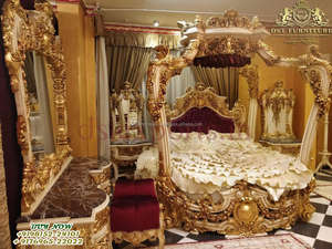 Ensemble de meubles de chambre à coucher sculptés à la main de style victorien meubles de chambre à coucher faits à la main exquis meubles de chambre à coucher sculptés à la main royaux - Product Image 2