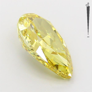 2.28 carats fantaisie jaune poire coupe laboratoire diamants synthétiques en vrac HPHT/CVD IGI certifié Aniva LG551 pour la fabrication de bijoux - Product Image 4