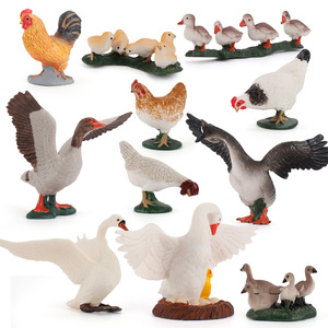 Figuras de Aves de Corral Realistas de PVC Sólido, Listas para Enviar, Mini Figuras de <span class=keywords><strong>Granja</strong></span>: Gallina, Gallo, Pollito, Pato, Ganso, Cisne, Modelo Animal, Juguetes de <span class=keywords><strong>Granja</strong></span> - Product Image 3