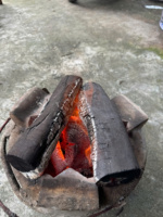 Charbon de bois dur d'eucalyptus GREENFIRECOAL, bâtonnets noirs naturels du Vietnam pour barbecue, 3-4 heures de combustion, 7200J haute chaleur