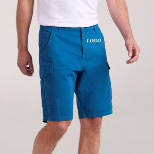 Pantalones Cortos de Algodón para Hombre, Ajuste Regular, Color Sólido, Alta Calidad, Precio al por Mayor, Cierre de Botón Duradero - Product Image 1