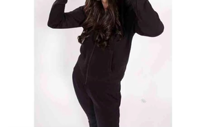 Fabricante de chándales negros, conjunto deportivo personalizado de dos piezas para mujer y hombre con sudadera con capucha y pantalones deportivos para uso casual - Product Image 5