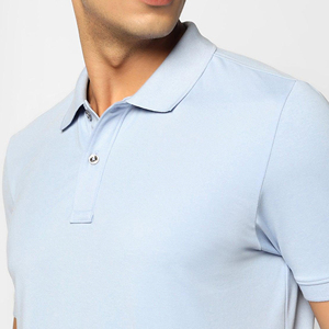 Vente en gros de polos unisexes en pur coton de haute qualité, taille XL, manches courtes, motif uni, logo personnalisé, style jersey tricoté - Product Image 6