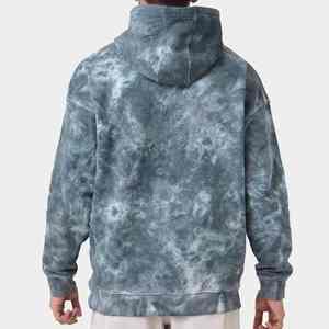 Sweat à capuche tendance délavé à l'acide pour l'hiver Tenue décontractée imprimée en détresse Motif 3D unique Design solide avec col à capuche - Product Image 3