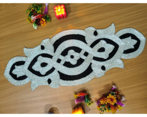 Diseñador Beaded Runner 2025 Floral Beaded Table Runner para mesa de comedor y sala de estar Hecho con materiales decorativos de primera calidad - Product Image 4