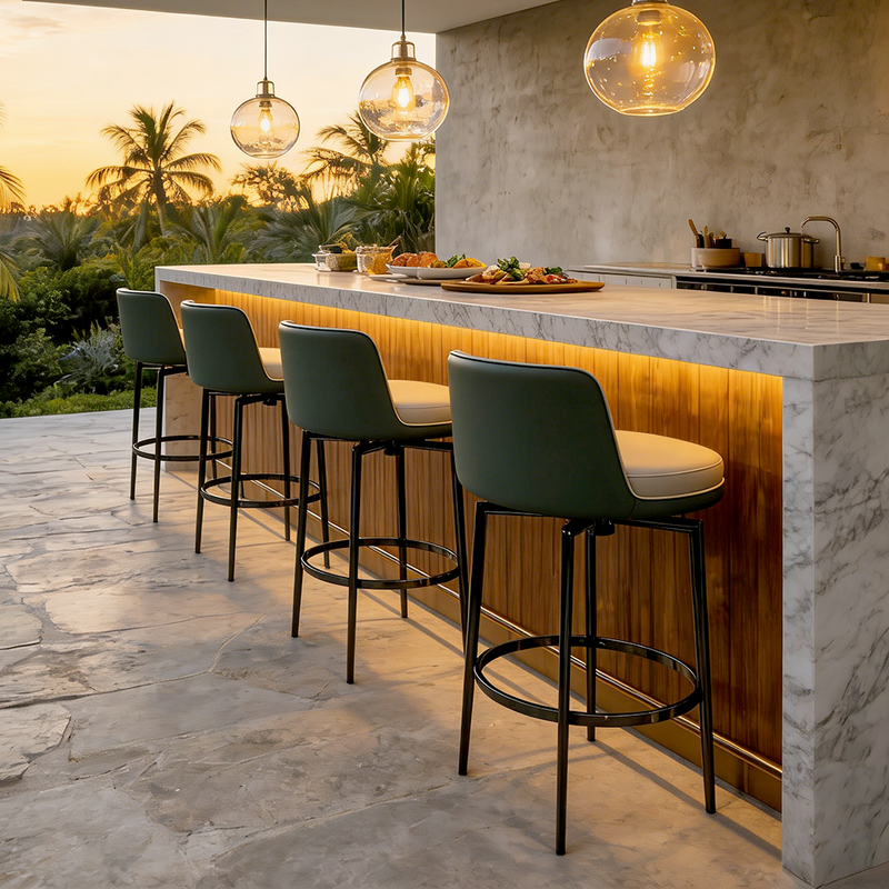 Bar Table and Chair Set Modern