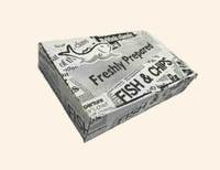 Individuell Bedruckte Lebensmittelechte Papier-Takeaway-Box für Fish and Chips Schnellverpackung
