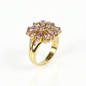 Bijoux fins Bague en or blanc 18 carats Bague de fiançailles en diamant naturel pour femme - Product Image 1