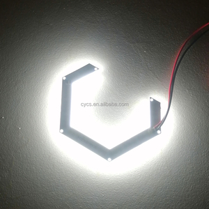 Car <strong>Light</strong> Accessories 12v 70mm 80mm 86mm 90mm 106mm <strong>White</strong> Angel Eye Led <strong>Hex</strong> Halos Headlight halo <strong>Lights</strong> Cotton <strong>Hex</strong> Rings for Car - Product Image 3