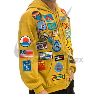 Sweat à capuche brodé avec patch personnalisé-Tissu doux et durable avec des conceptions personnalisées, idéal pour le streetwear, les équipes sportives et les marques - Product Image 2