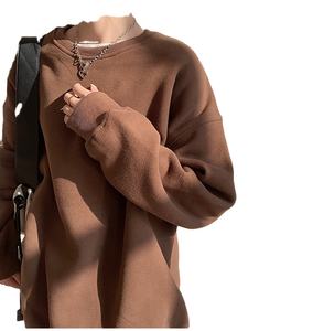 Logo personnalisé manches longues surdimensionné col rond sweat femmes vente de gros pull-over goutte épaule sweat femmes - Product Image 5