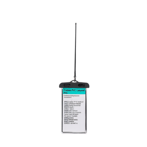 Cordons personnalisés en PVC Logan, étui étanche pour gadgets - Product Image 2