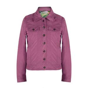 Chaqueta Trucker de Cuero Gamuza Vintage con Cuello Camisero, Detalles de Botones de Latón Premium, Clásica y Elegante. - Product Image 1