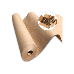 Hot Biodegradable 80g Kraft <b>Paper</b> <b>Roll</b> Eco-Friendly 80g Pulp Coated Void Fill PE Box Bedding <b>Wrapping</b> <b>Paper</b> Self-Dispensed Print - Product Image 3