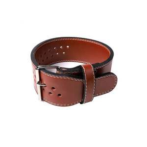 Cinturón de Soporte de Peso Personalizado de Cuero Vacuno Genuino para Levantamiento de Pesas, Equipo de Entrenamiento de Fitness y Potencia TRILACE INTERNATIONAL - Product Image 4