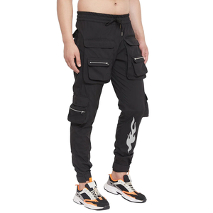 Pantalons de sport décontractés pour hommes 100% coton French Terry Washed Pants avec cordon de serrage et pantalons droits Pantalons pour hommes délavés - Product Image 1