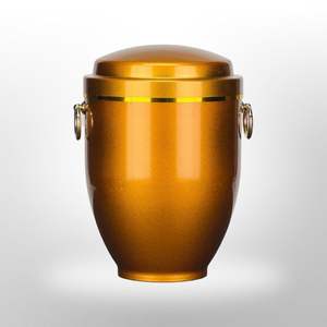 Cendrier unique en métal doré émaillé pour cendres humaines, adulte homme et femme, pour funérailles ou maison, vente en gros, élégant, dernière arrivée - Product Image 1