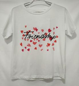 T-shirt à manches courtes décontracté pour femmes 100% coton imprimé OEM Design personnalisé pour T-shirt à porter régulièrement - Product Image 4