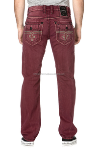 High Quality Customized Embroidery Design on Pocket <b>Mens</b> Denim <b>Jeans</b> - Product Image 2