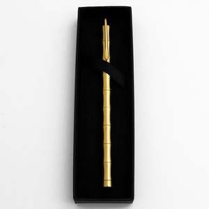 Bolígrafo Táctico de Gel de Tinta de Alta Calidad en Cobre y Latón con Clip Dorado - Product Image 1