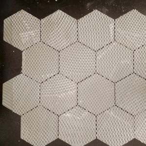 Matériaux de construction Tuile de mosaïque en céramique hexagonale de 73mm Finition mate brillante pour hôtels et restaurantsMurs de toilettes - Product Image 2