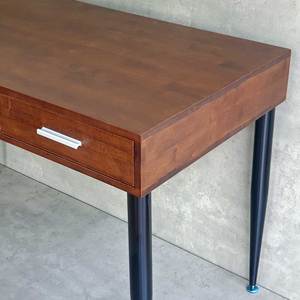 Bureau d'ordinateur CONE BD68098 120x60cm avec tiroirs en bois de caoutchouc et pieds en fer - Product Image 6