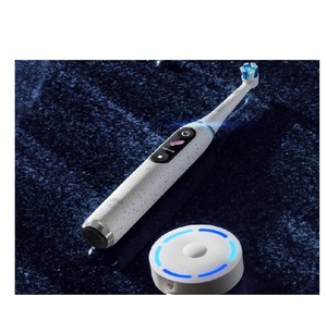 Oral-B IO Series 10 Capteur de pression pour brosse à dents électrique rechargeable 4 têtes de brosse Étui de voyage en poils de silicone - Product Image 2