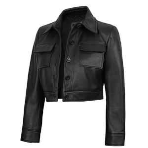 Nouvelle veste longue en fourrure de renard noire pour femme, tissée, teinte, zippée, en laine/soie - Product Image 1