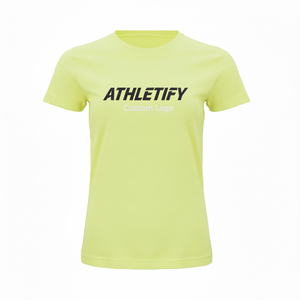 Camiseta de fútbol para mujer personalizada hecha con tela transpirable que absorbe la humedad Color sólido con elegante ajuste Atlético - Product Image 1