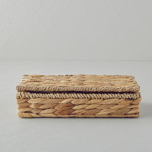 Water hyacinth <b>box</b> different sizes sustainable <b>storage</b> boxes <b>decorative</b> lidded basket container - Product Image 6