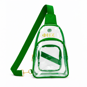 Bolso Bandolera Transparente Chi Eta Phi, Bolso Bandolera de PVC Transparente, Aprobado para Seguridad, Ajustable, para Viajes - Product Image 4